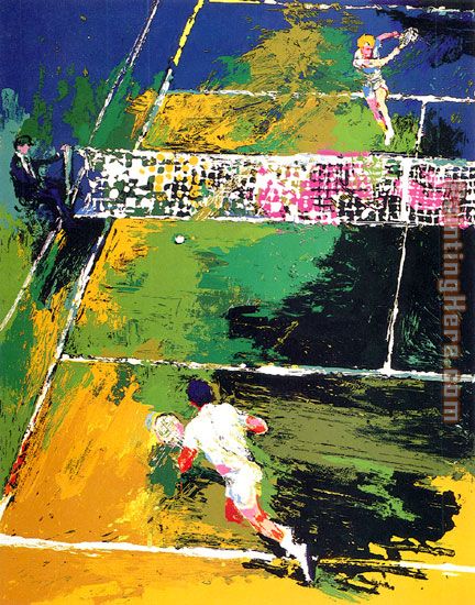Blood Tennis painting - Leroy Neiman Blood Tennis art painting